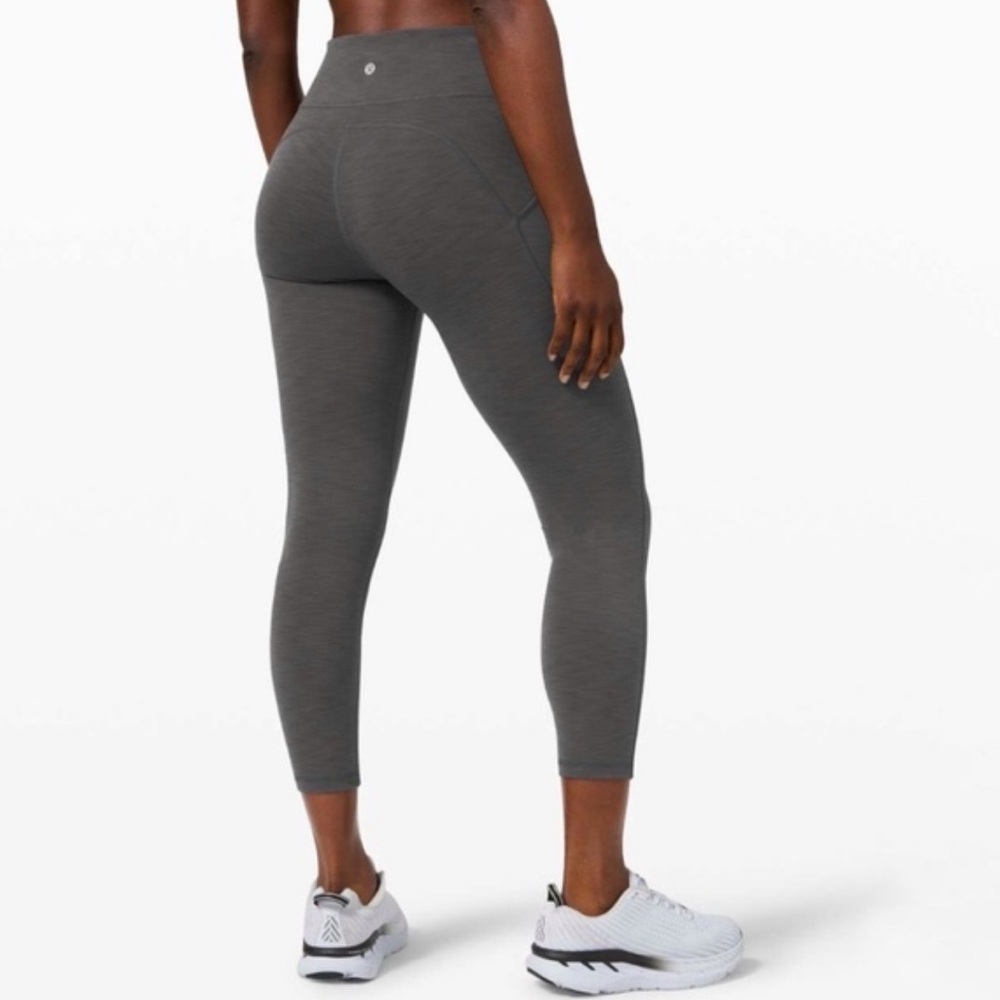 Lululemon Invigorate High-Rise Tight 25" Heathered Graphite Grey Size 4